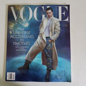 Vogue magazine December 2025 featuring Timothee Chalamet